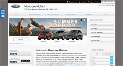 Desktop Screenshot of montrosemotors.com